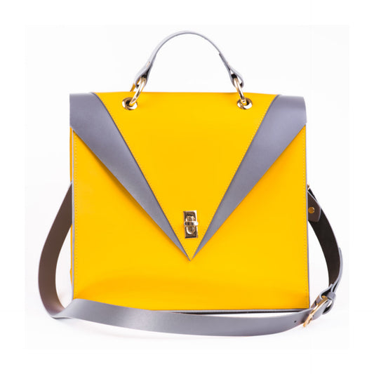 Canary 'V' leather shoulder handbag