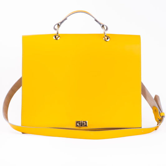 Canary leather shoulder handbag