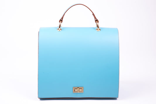 NEW! Ice plain leather shoulder handbag