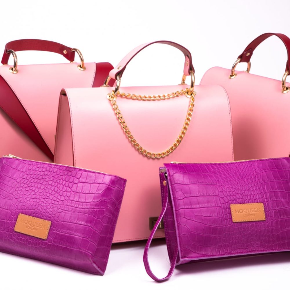 A selection of affordable designer handbags and clutches in Pink and Fuschia also on our clients wishlist