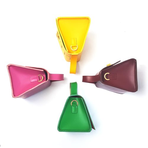 Four leather mini bags